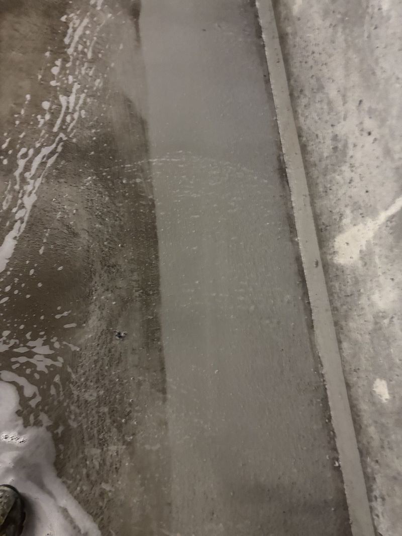 Lavage à haute pression en action